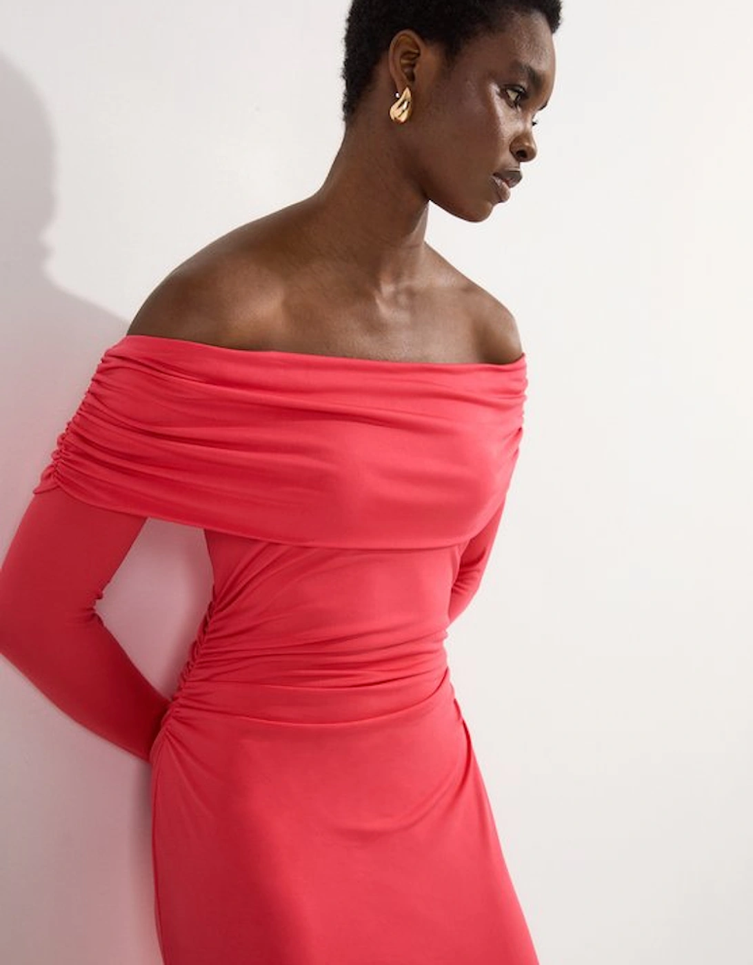 Bardot Drapey Midi Dress, 5 of 4