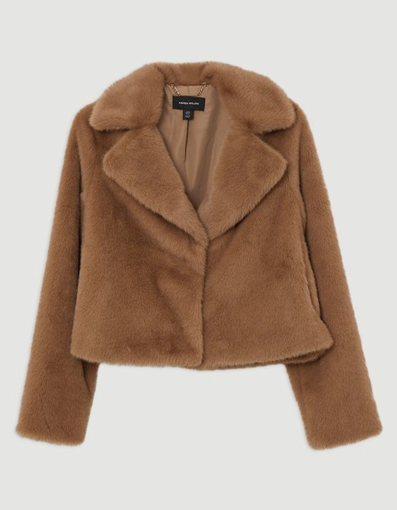 Faux Fur Cropped Jacket