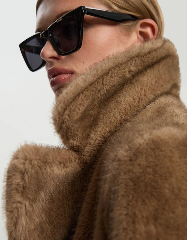 Faux Fur Cropped Jacket