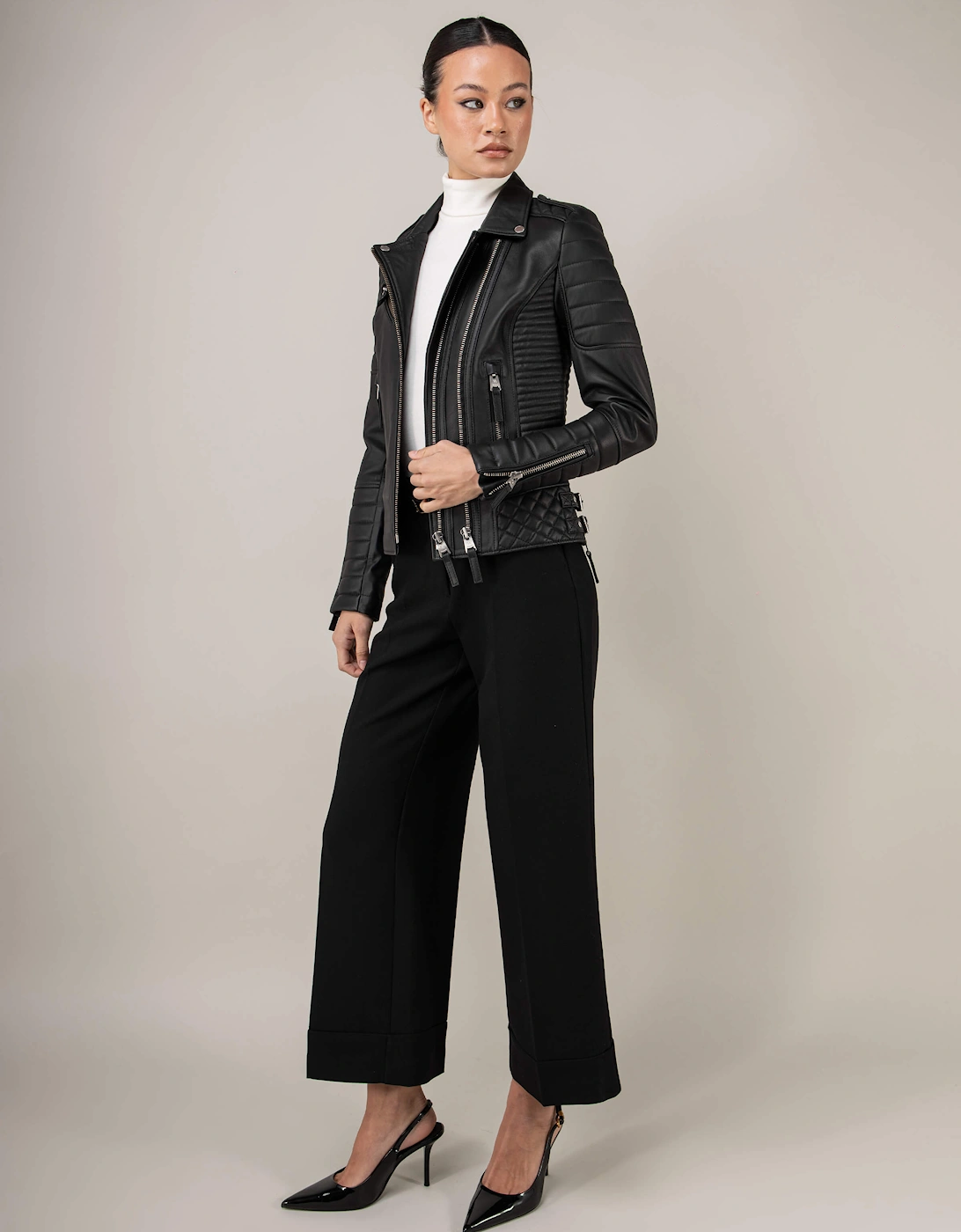Kay Michaels 3.0 Leather Jacket (Woman)