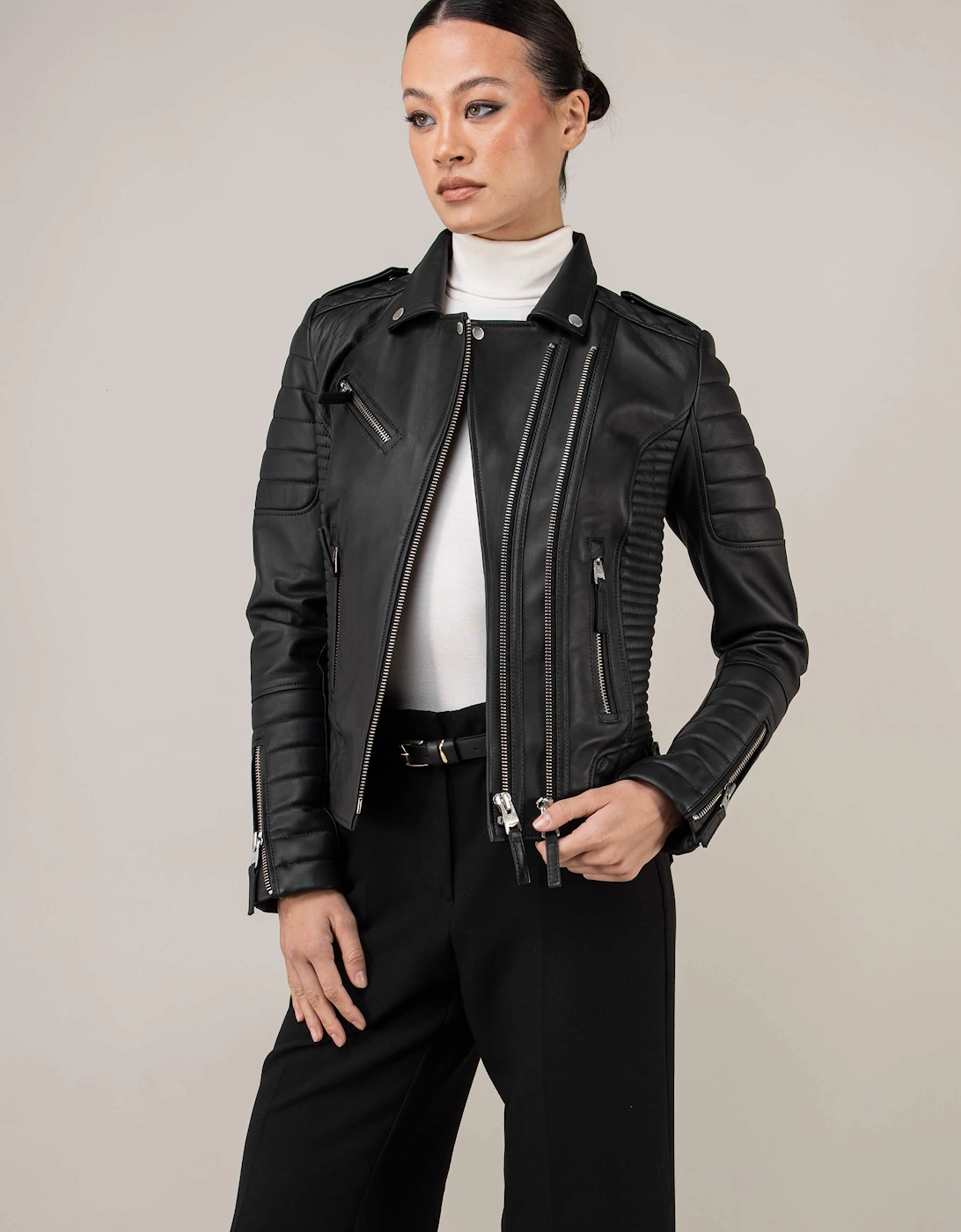Kay Michaels 3.0 Leather Jacket (Woman)