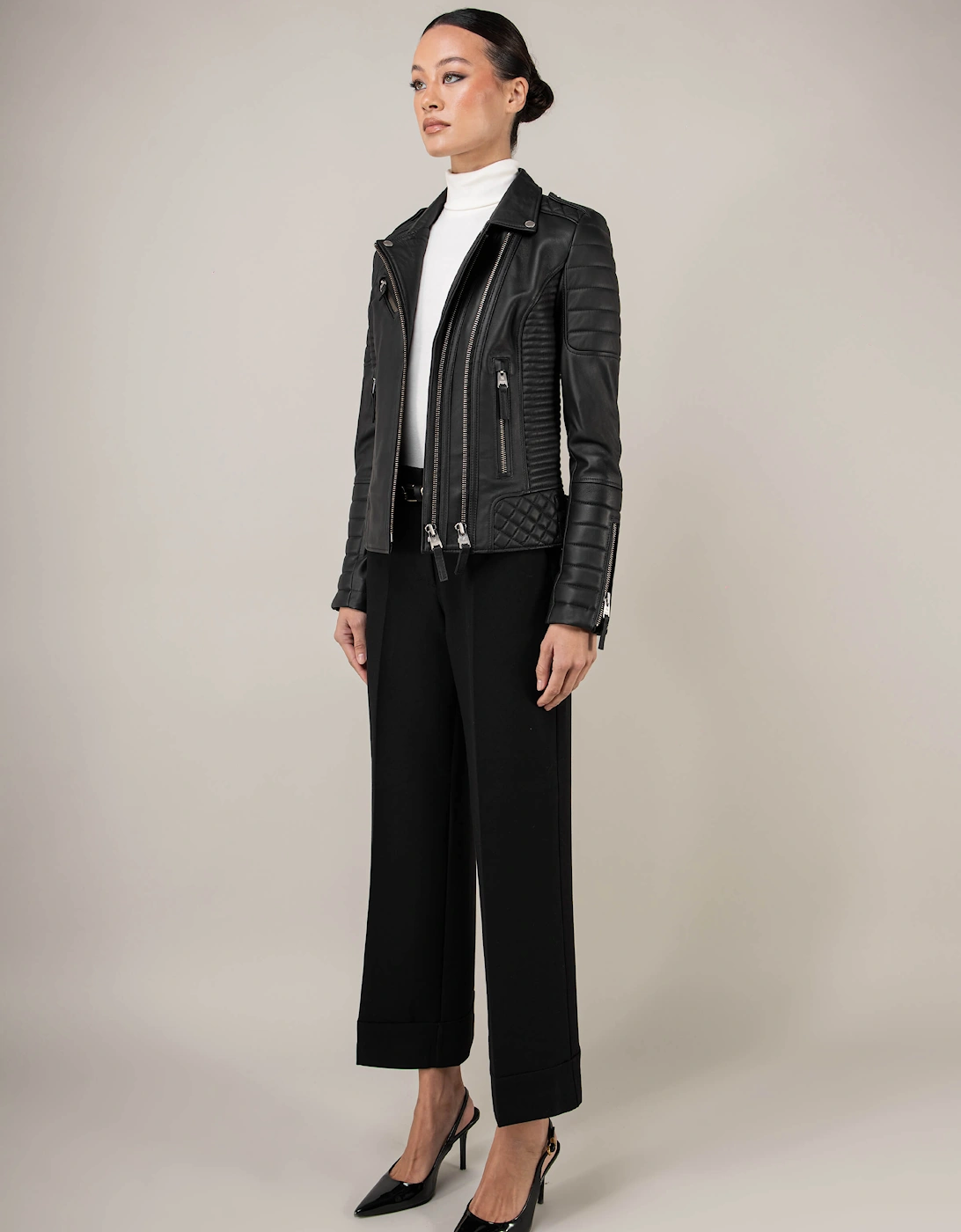 Kay Michaels 3.0 Leather Jacket (Woman)
