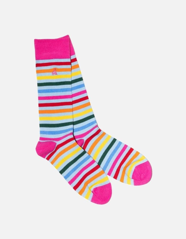 PASTEL STRIPED SOCKS