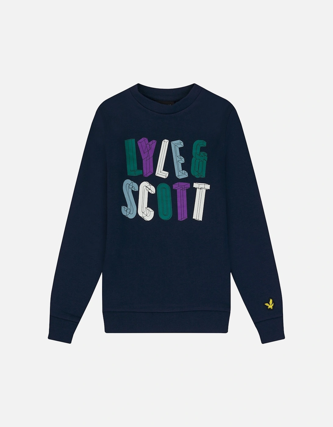 Kids Polygon Graphic Sweatshirt, 2 of 1