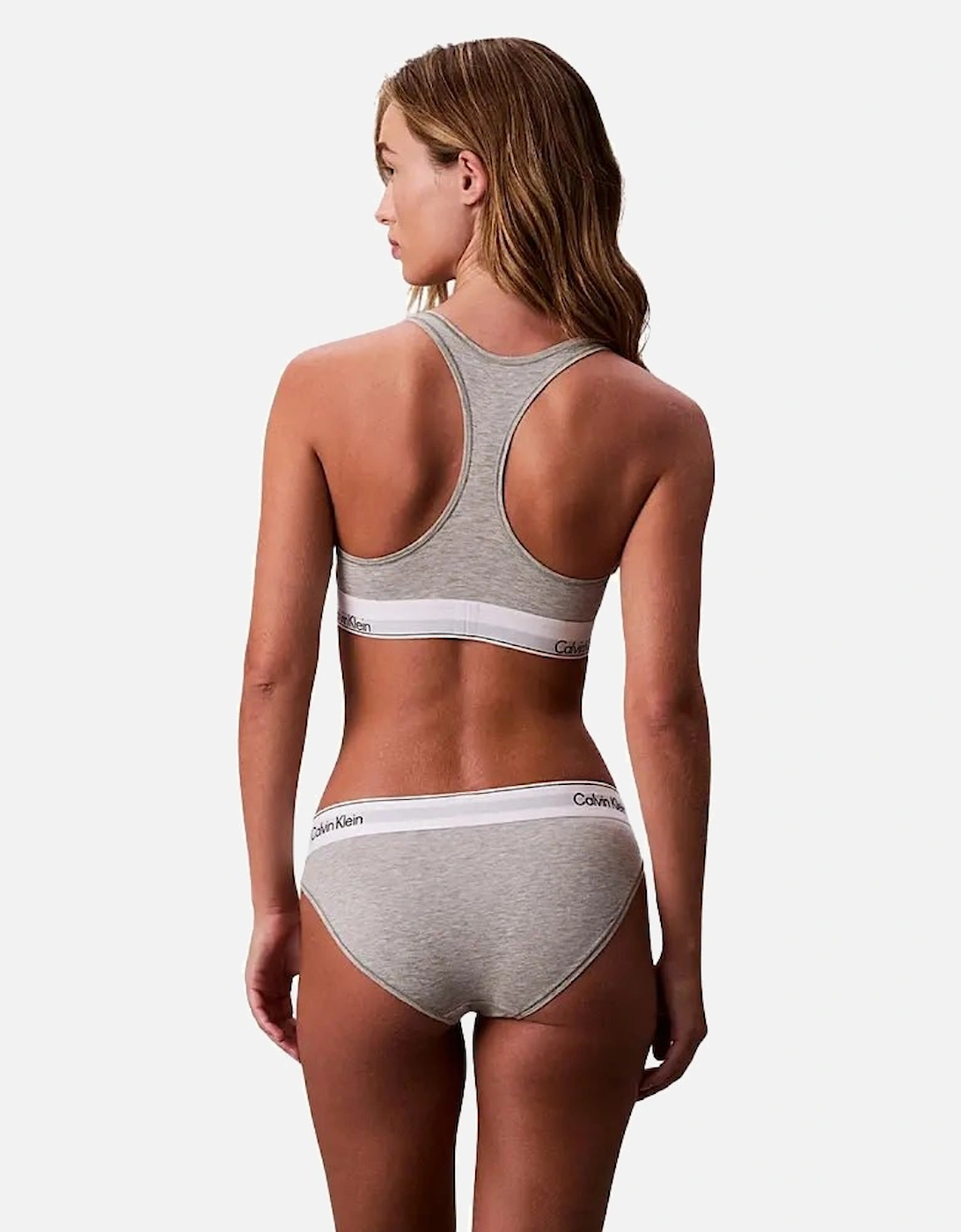 Icon Cotton Modal Bikini Brief, Grey Heather