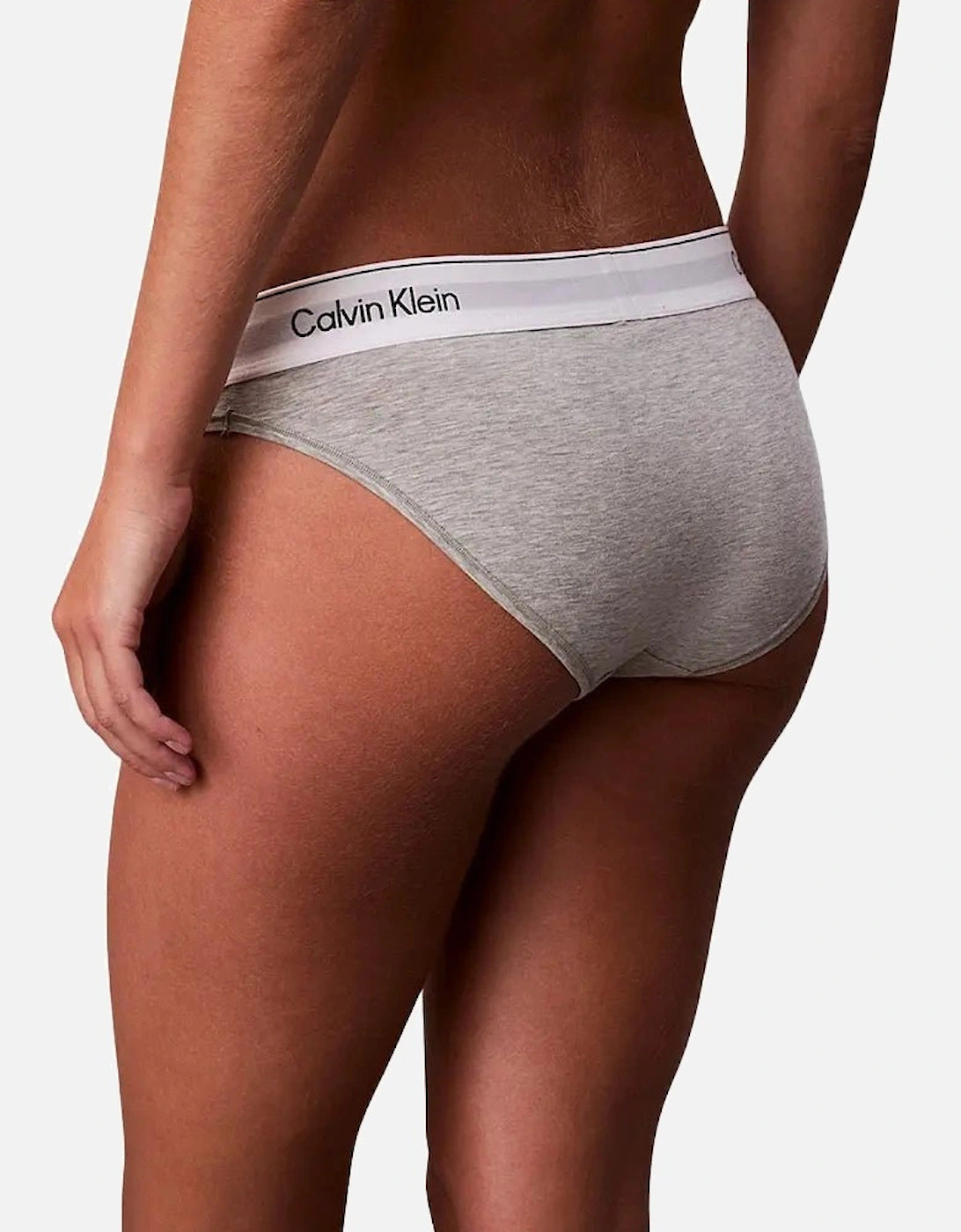 Icon Cotton Modal Bikini Brief, Grey Heather