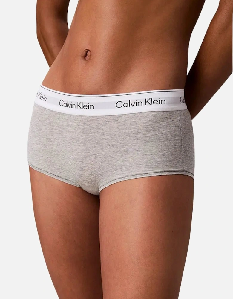 Icon Cotton Modal Boy Short, Grey Heather