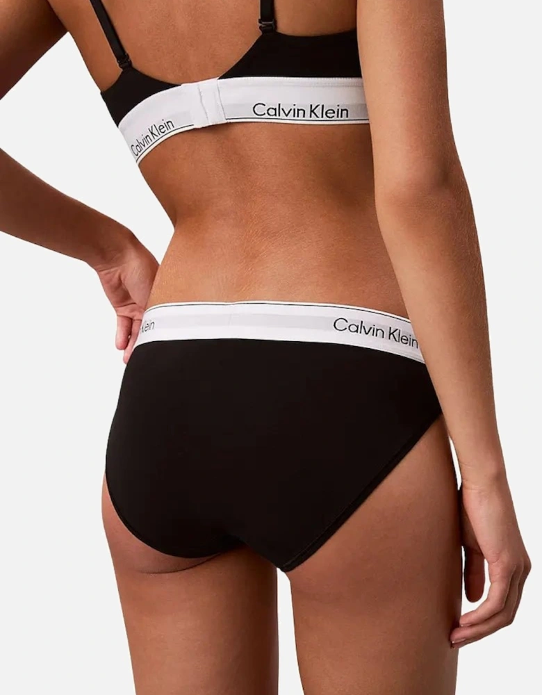 Icon Cotton Modal Bikini Brief, Black