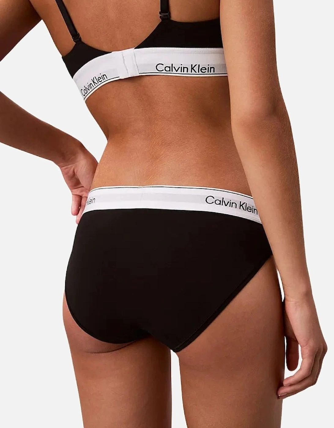 Icon Cotton Modal Bikini Brief, Black