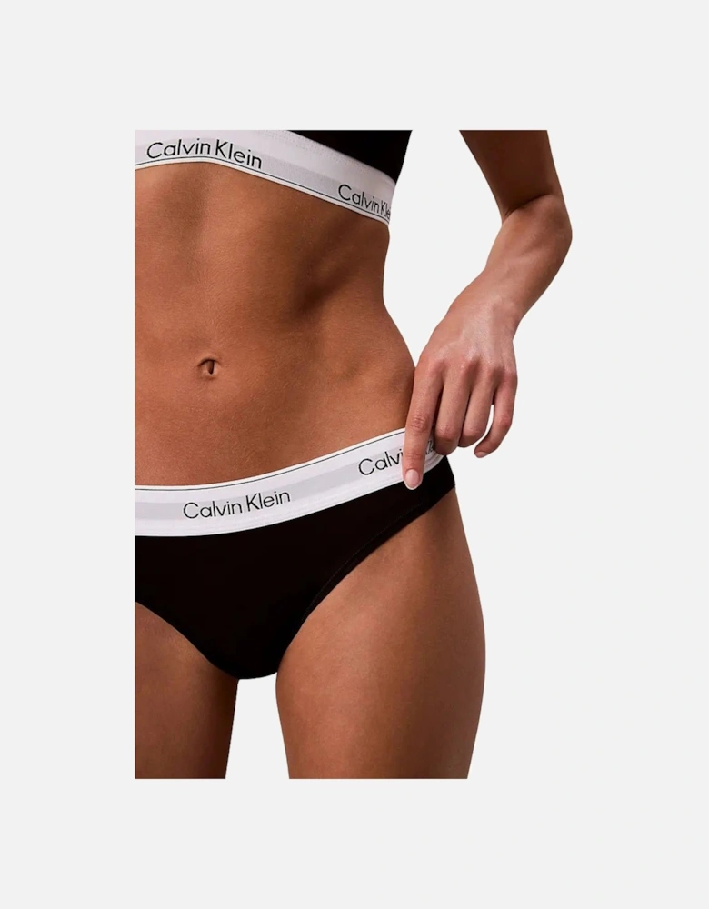 Icon Cotton Modal Bikini Brief, Black
