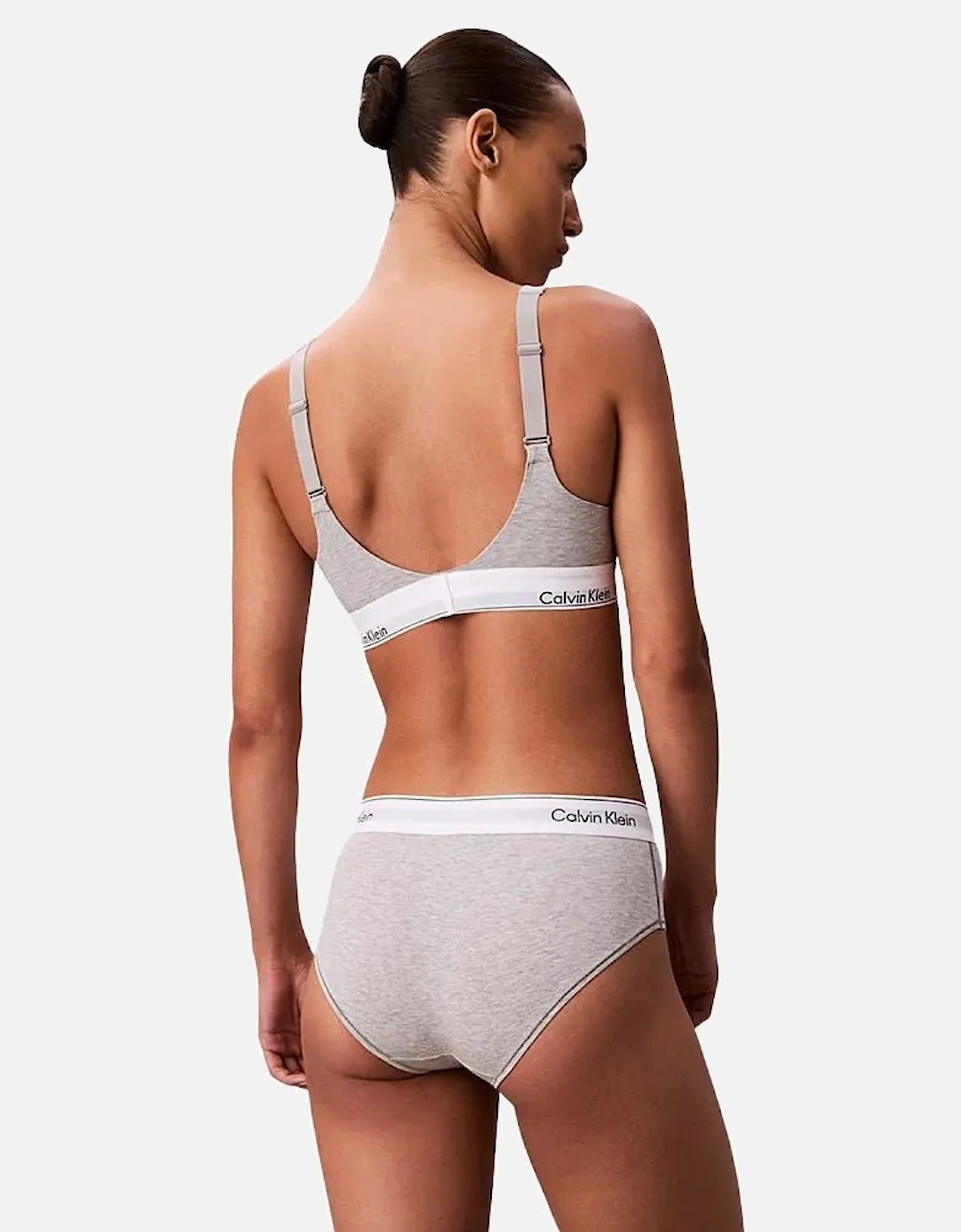Icon Cotton Modal Lift Bralette, Grey Heather