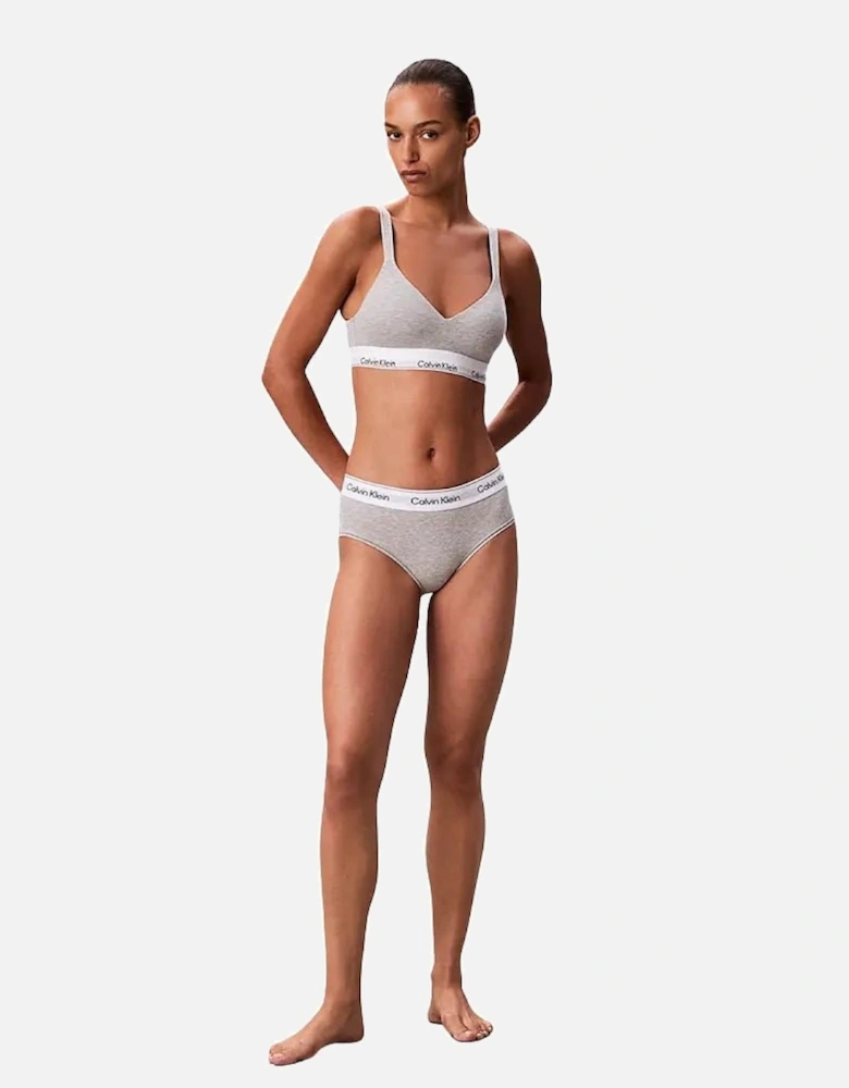 Icon Cotton Modal Lift Bralette, Grey Heather