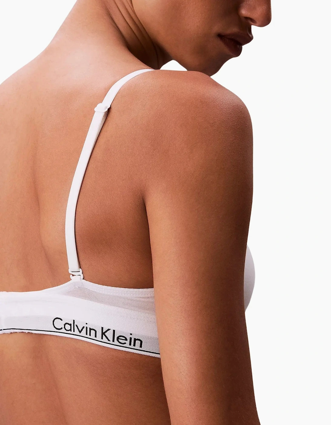 Calvin Klein Underwear Icon Cotton Modal Triangle Bra Women's White Extra Large - La Redoute - Image 2