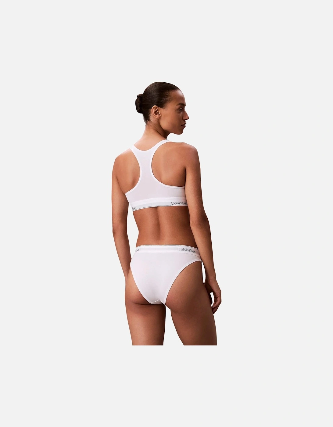 Icon Cotton Modal Unlined Bralette, White