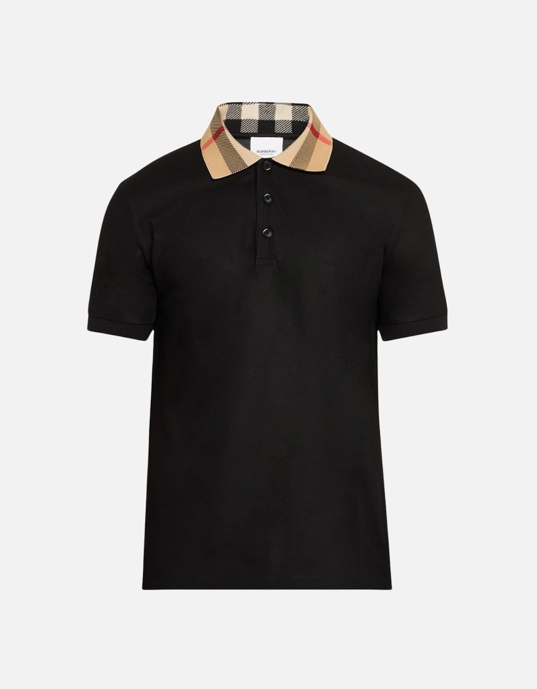 Check Collar Black Polo Shirt, 5 of 4