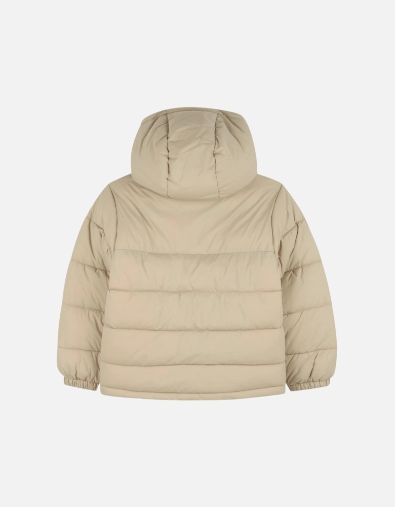 Boys Stone Logo Puffer Down Coat