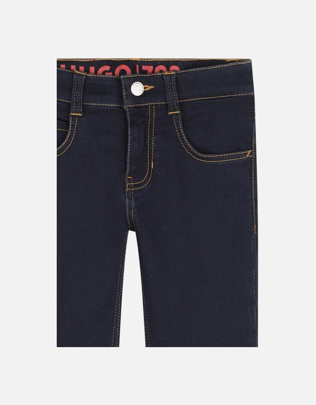 Boys Logo Dark Wash Denim Jeans