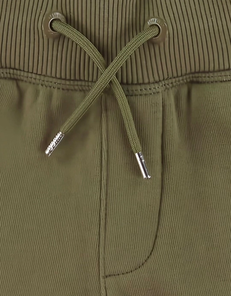 Boys Khaki Green Logo Joggers