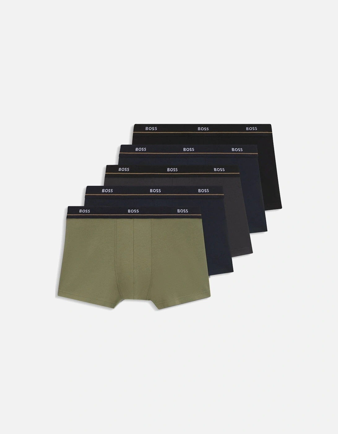 BOSS 5-Pack Essential Boxer Trunks, Multicolour, 2 of 1