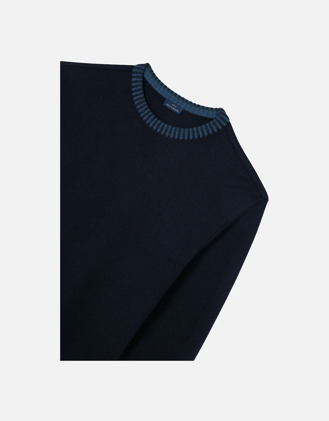 Moon Badge Wool Sweater 050 Navy
