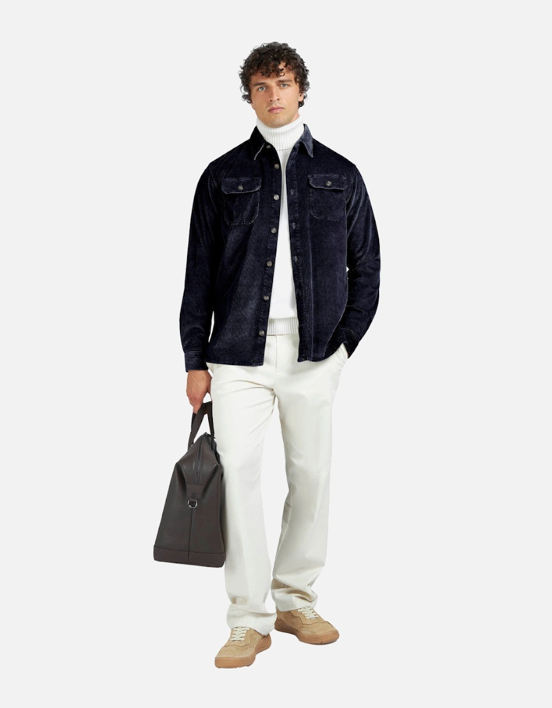 Corduroy Overshirt 013 Navy