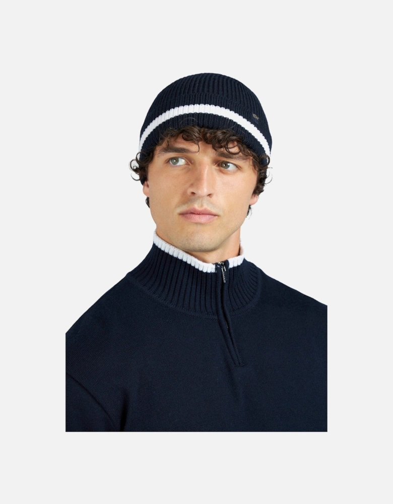 Maglia Wool Half Zip Sweater 050 Navy