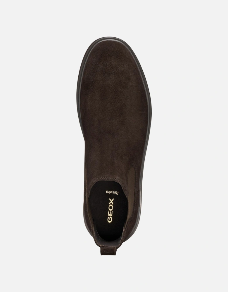 Massimiano B Suede Men's Dark Brown Boots