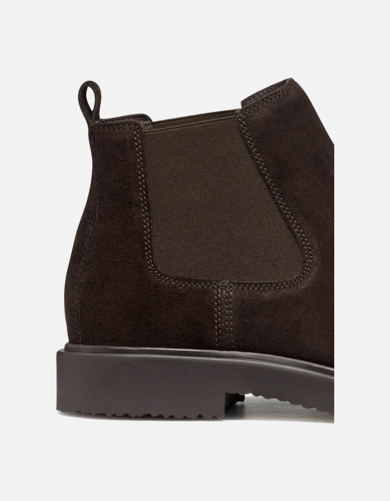 Massimiano B Suede Men's Dark Brown Boots