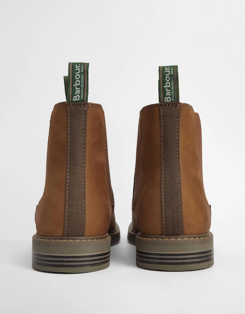 Farsley Leather Men's Dark Tan Chelsea Boots