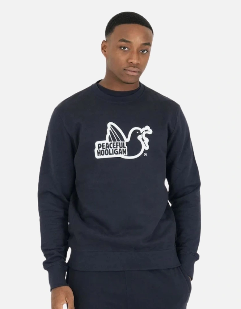 Navy Outline Sweatshirt