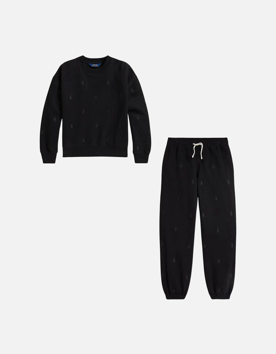 GIRL BLACK REPEAT PONY TRACKSUIT, 3 of 2