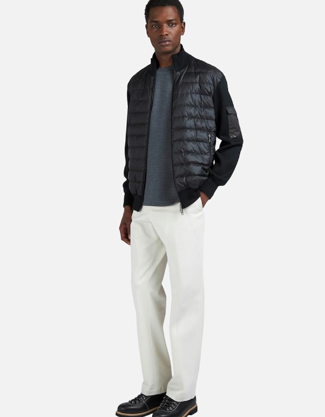 Ultralight Down Tech Zip Cardigan 011 Black