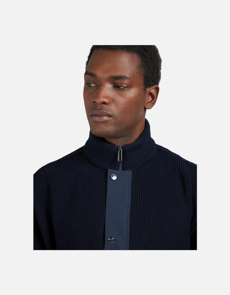 Maglia Half Zip Sweater 050 Navy