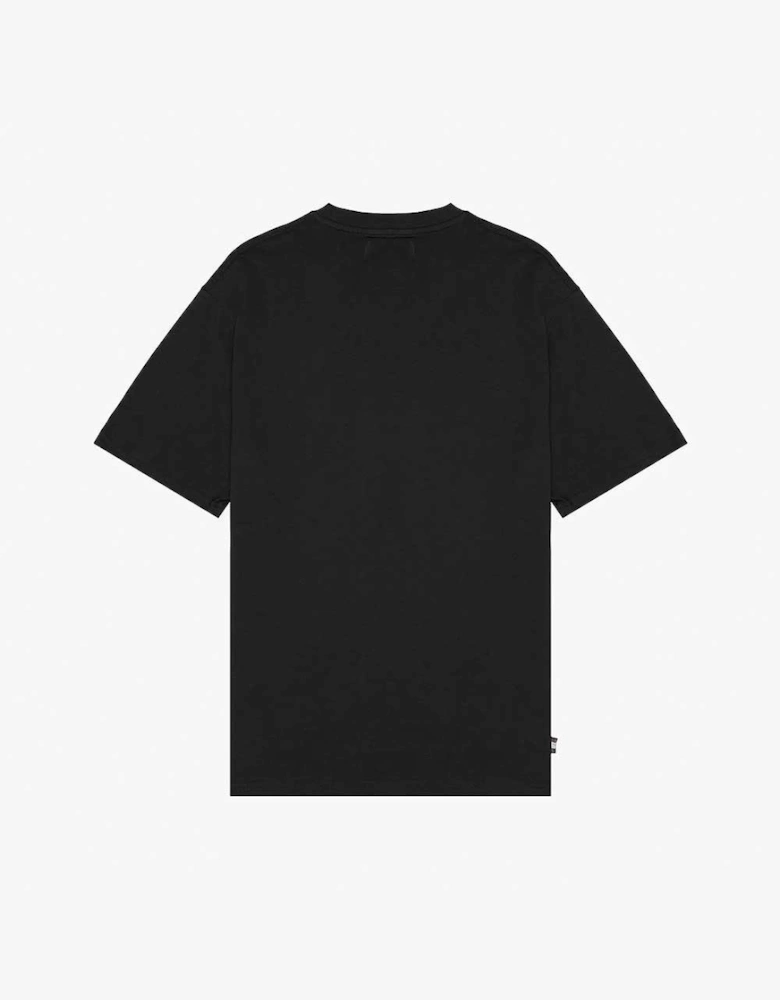 Active CC Club Check Shoulder T-Shirt - Black