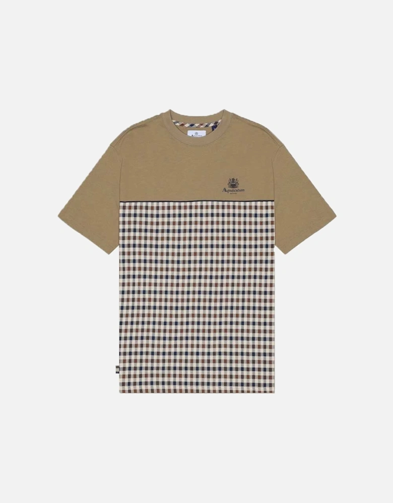 Active Piping Panel T-Shirt - Khaki