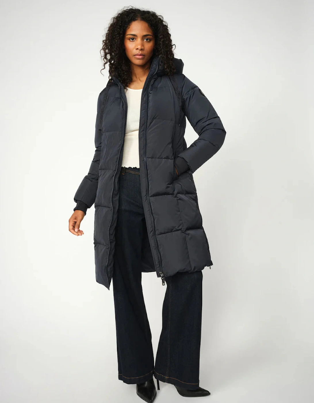 Mos Mosh Women's Nova sqaure down coat - Black