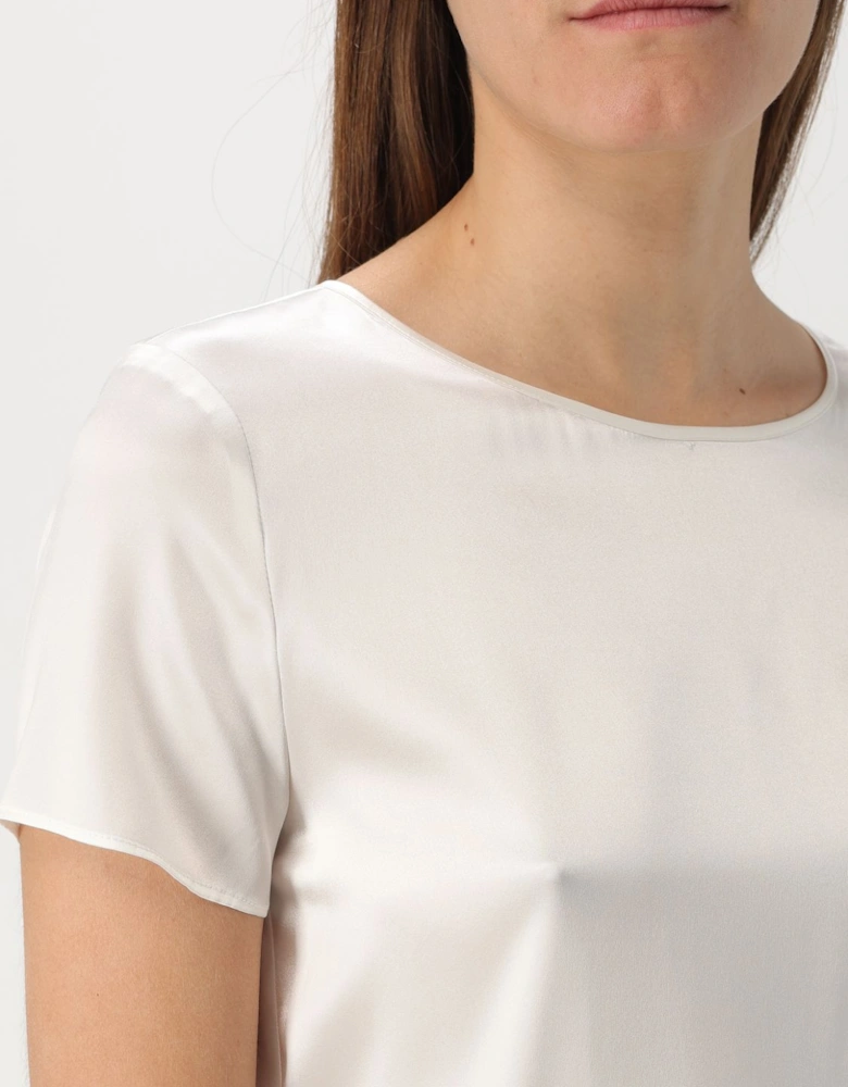 Silk Short Sleeve Blouse