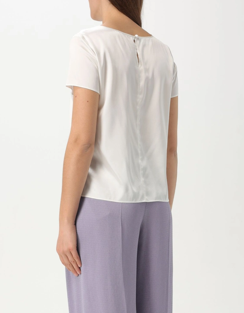Silk Short Sleeve Blouse