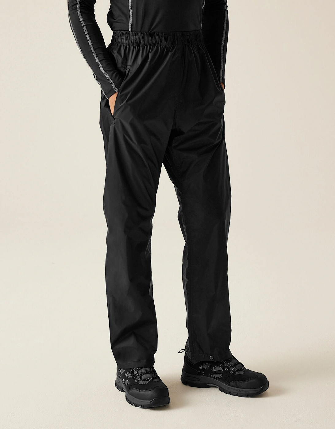 Mens Pro Pack Away Breathable Waterproof Overtrousers, 2 of 1