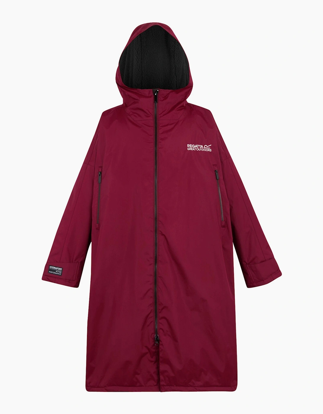 Regatta Unisex Dark Adult Waterproof Fleece Lined Changing Robe - Maroon - L-Xl - Maroon - 100% Polyester - Image 3