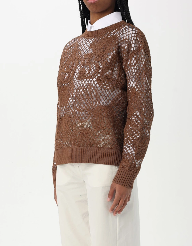 Crochet Knit Pullover Sweater