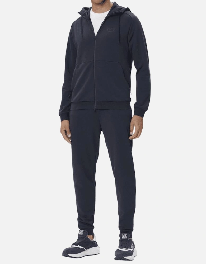Ventus7 Performance Cotton Zip Hooded Navy Tracksuit