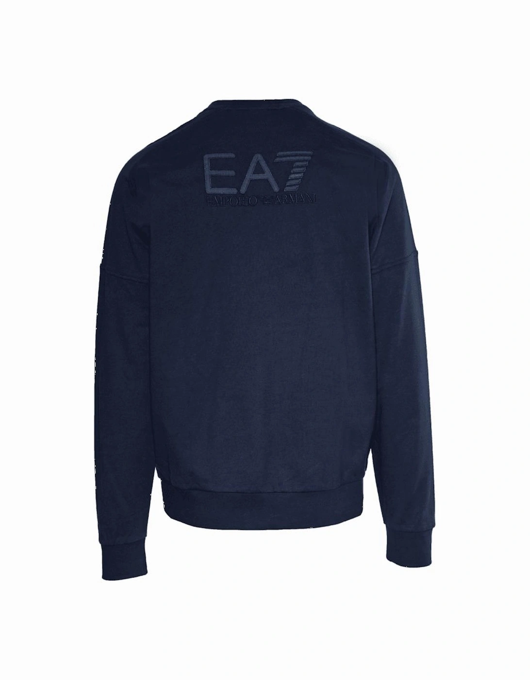 Embroidered Rear Logo Navy Sweatshirt