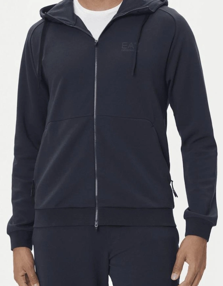 Ventus7 Performance Cotton Zip Hooded Navy Tracksuit