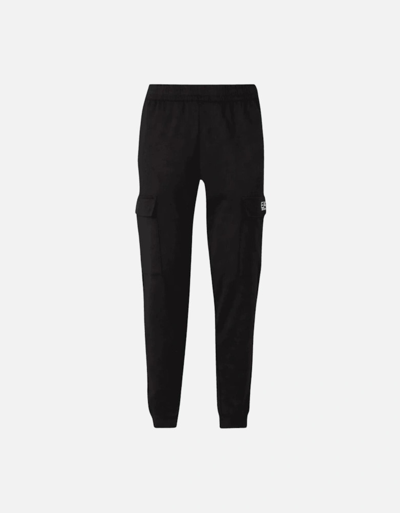 Cotton Regular Fit Black Cargo Jogging Pant