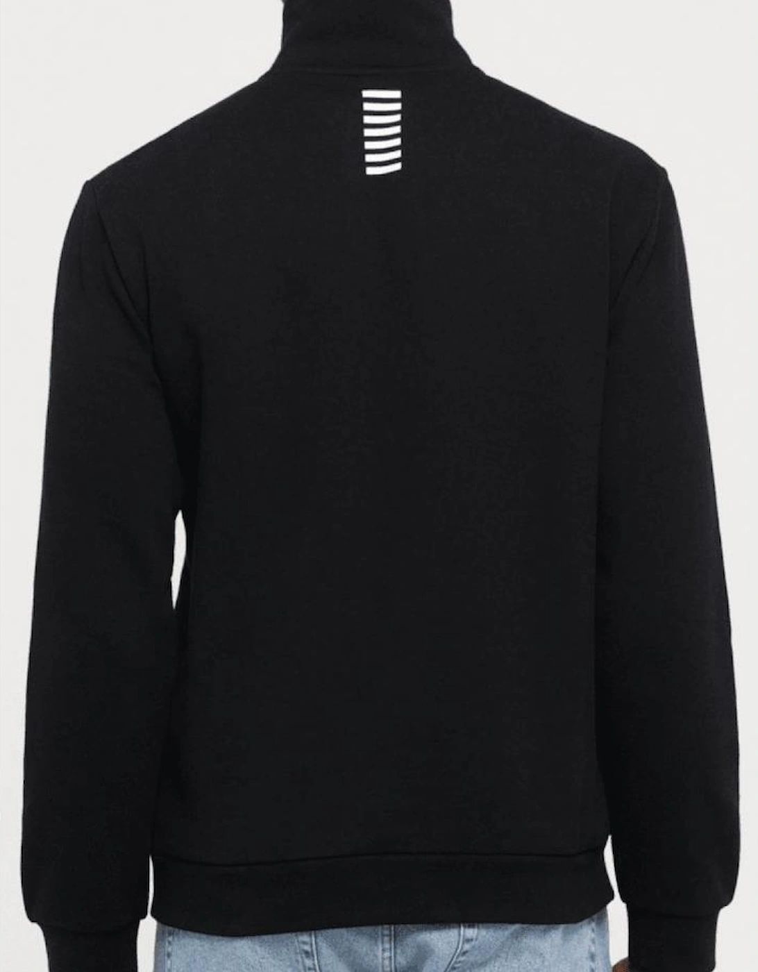 Core Logo Black Quarter Zip Sweatshirt