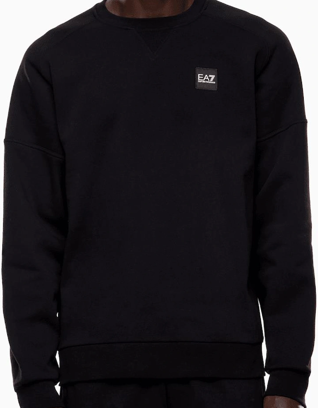Embroidered Rear Logo Black/White Sweatshirt