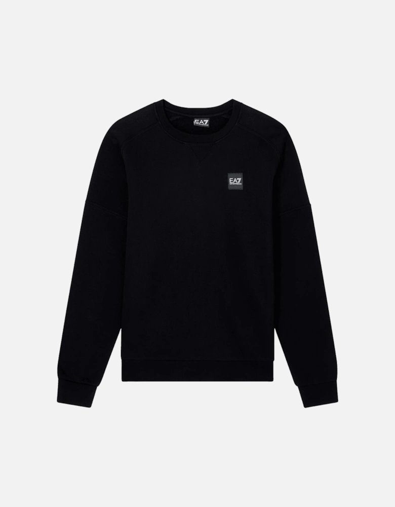 Embroidered Rear Logo Black/White Sweatshirt