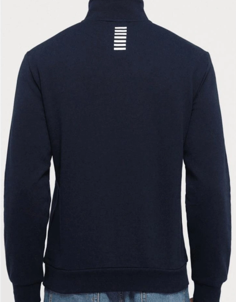 Core Logo Navy Quarter Zip Sweatshirt