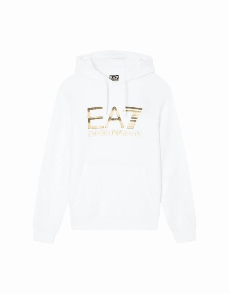 Regular Fit White/Gold Hoodie